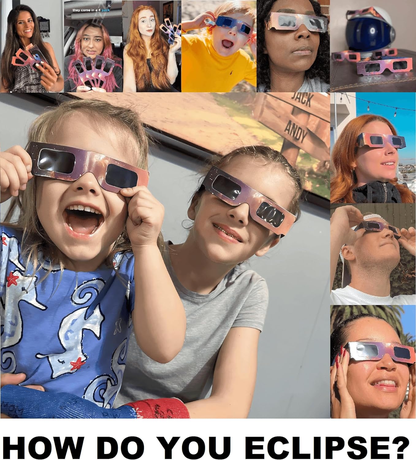 Colour & Fruit Solar Eclipse Glasses